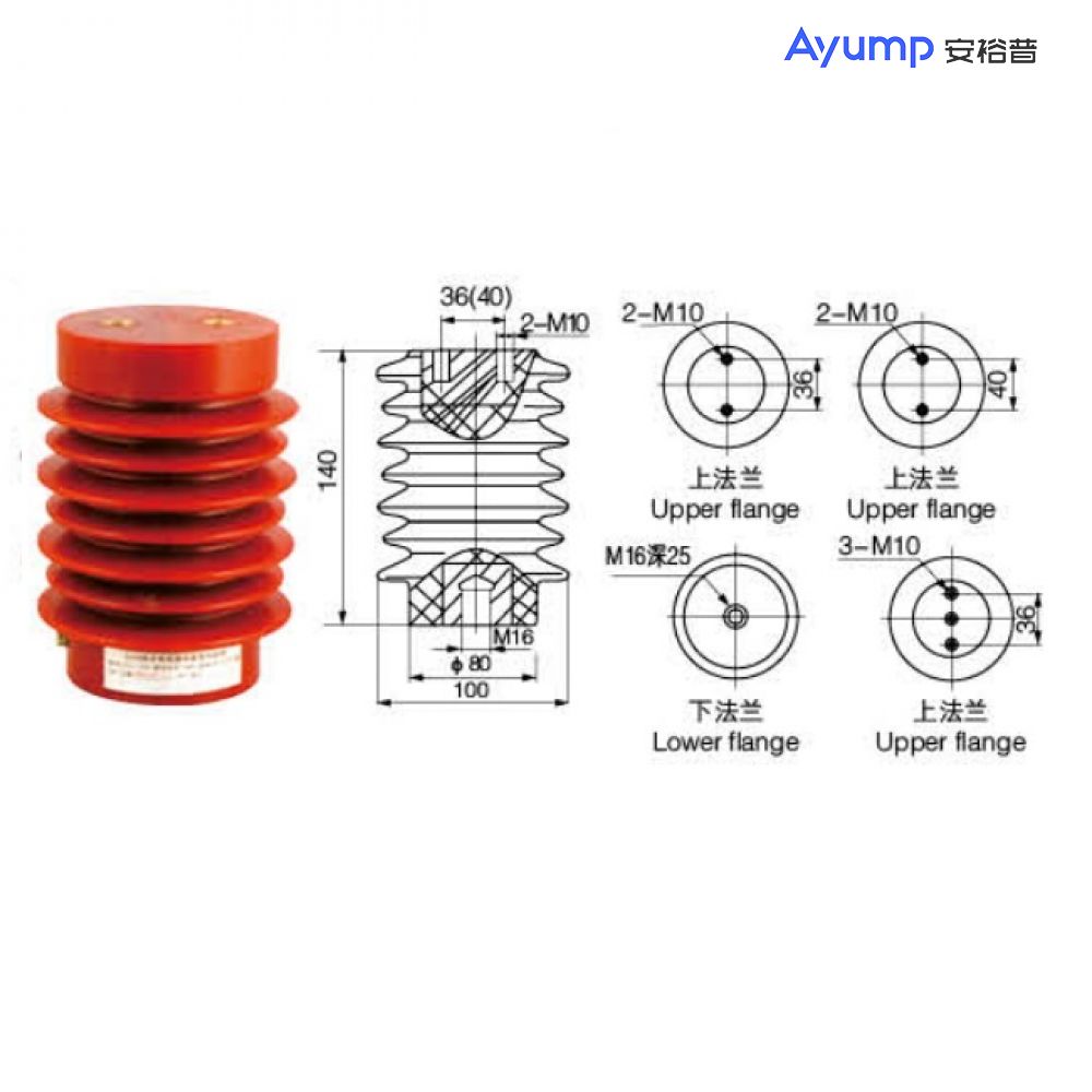 CG5-10Q/100x 140 (接地開(kāi)關(guān)專(zhuān)用)高壓傳感器